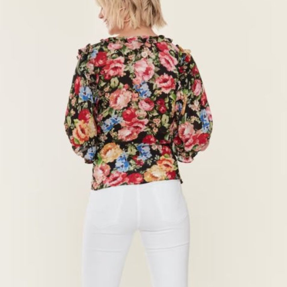 Icons Objects of Devotion - Ruffle Lace Up Blouse - Picture 3 of 6